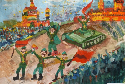 Парад на Красной площади - Никитина Саша, 8 лет.JPG